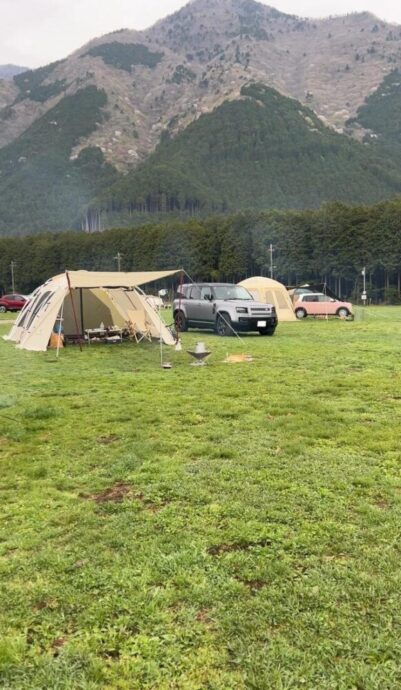 静岡　ふもとっぱら　オートキャンプ