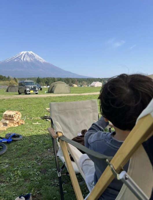 静岡　ふもとっぱらキャンプ場　富士山