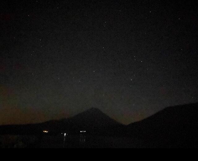 洪庵キャンプ場　山梨県　夜景