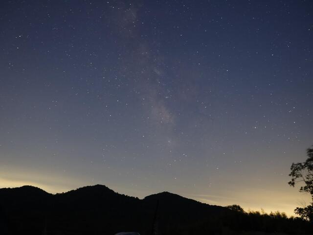 岡山県　矢掛本陣憩いのキャンプ場　夜景