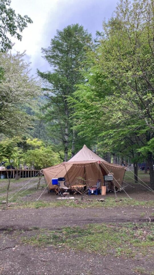 山梨県　オートキャンプ