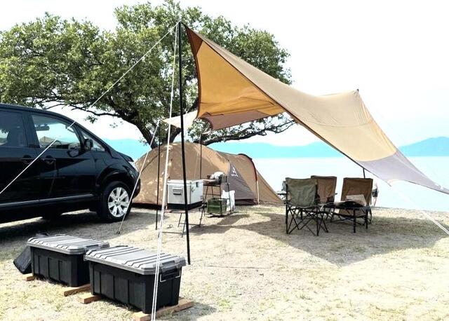 滋賀県六ツ矢崎浜オートキャンプ場